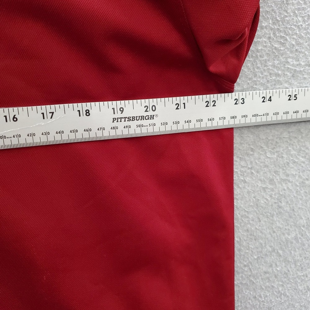 Nike Golf Men Polo Shirt Large Red Swoosh Logo Embroidered Short Sleeve Collar - Picture 6 of 10